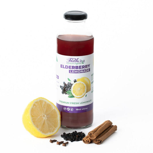 Faith's Signature Elderberry Lemonade 16 oz (PICK UP ONLY)